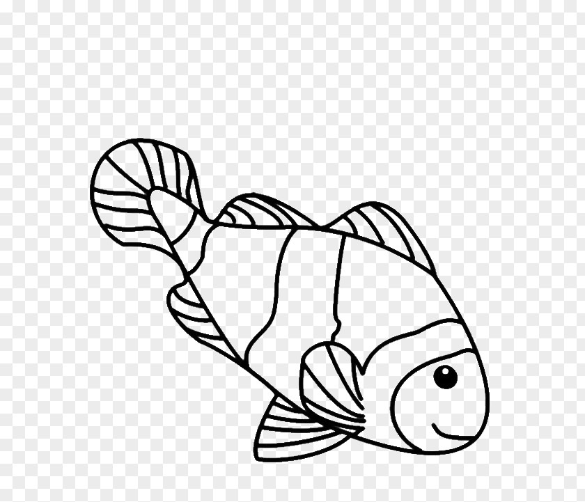 Fish Line Drawings Coloring Book Clownfish Child PNG