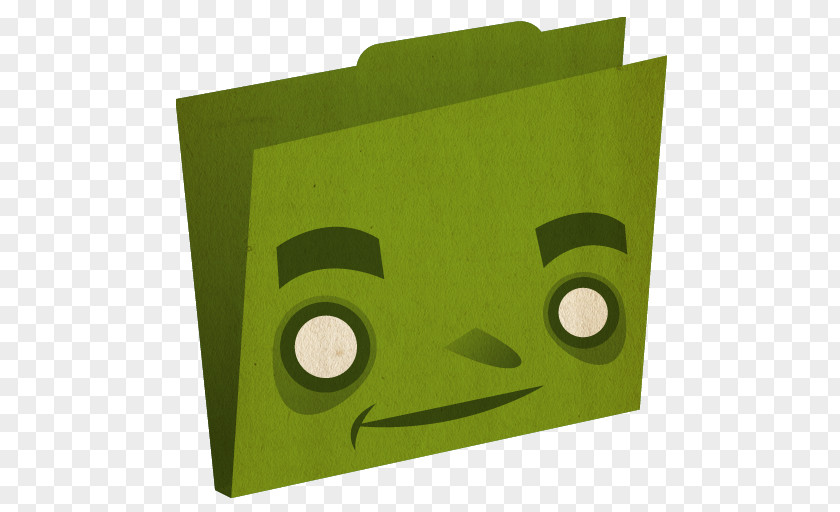 Folder Green Square Font PNG
