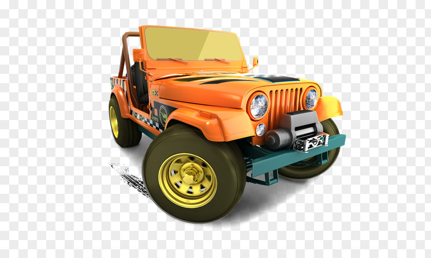 Jeep Wrangler CJ Car Hot Wheels PNG