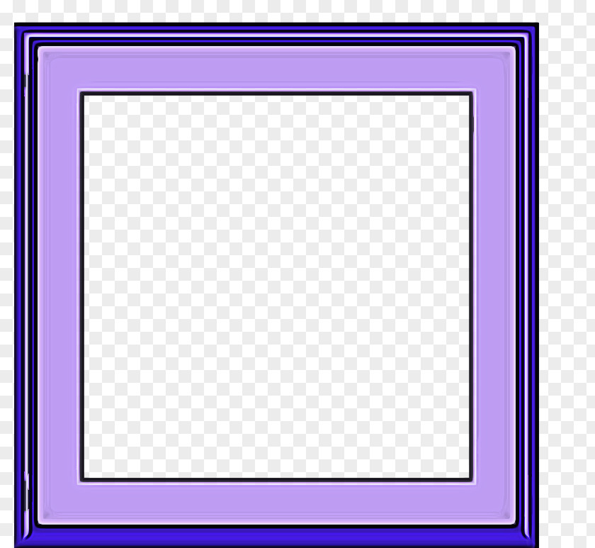 Rectangle Violet Background Blue Frame PNG