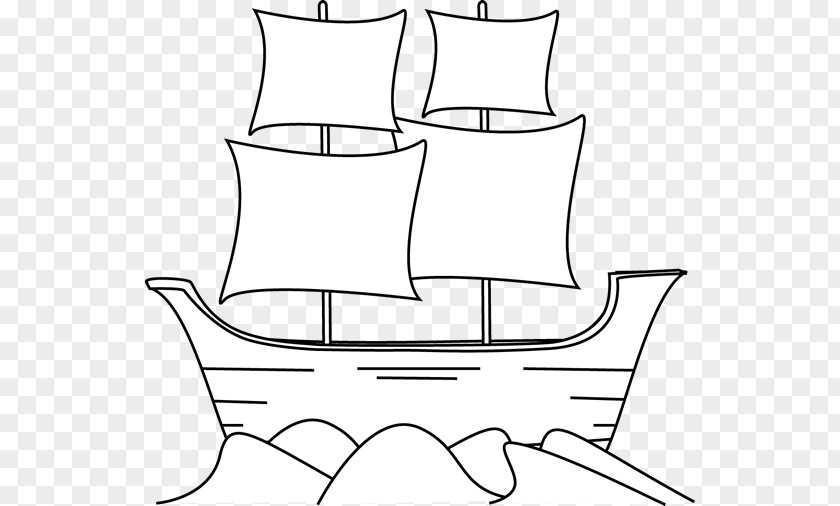Silhouttee Mayflower Cliparts Ship Piracy Boat Clip Art PNG