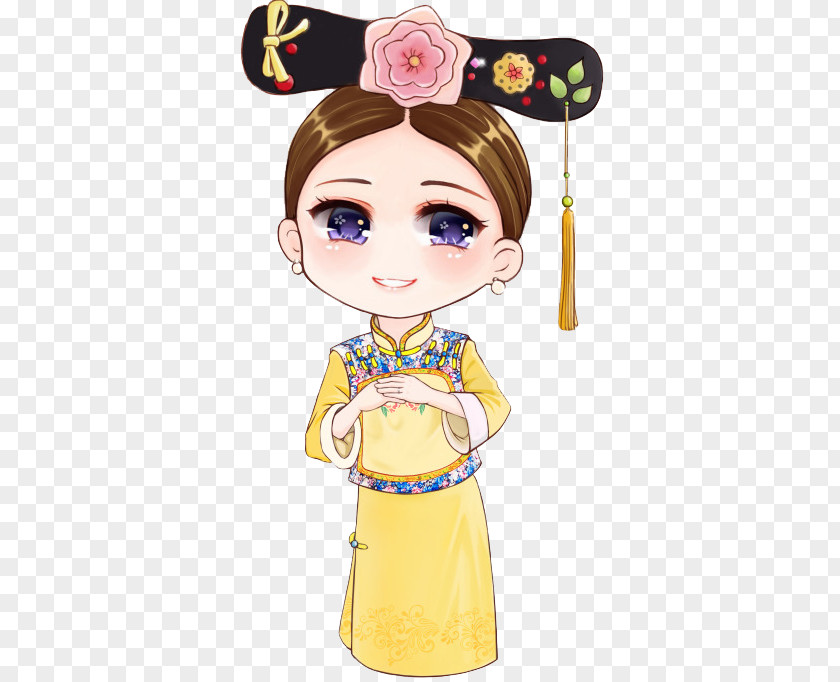 Beautiful Princess Q-version U6740u9621u964c U767du5b50u753b Illustration PNG