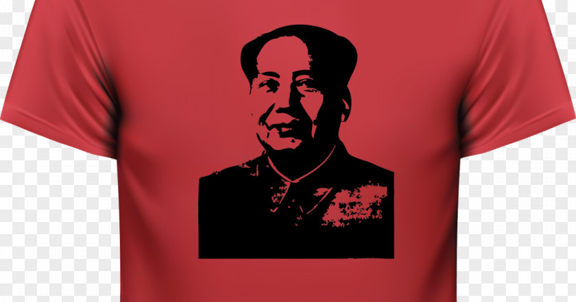 Chairman Mao T-shirt Andy Warhol Facial Hair Logo Sleeve PNG