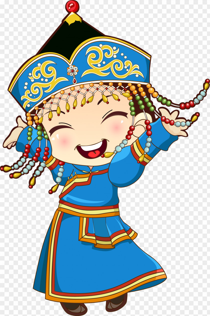 Mongolian Doll Mongolia Mongols Cartoon Illustration PNG