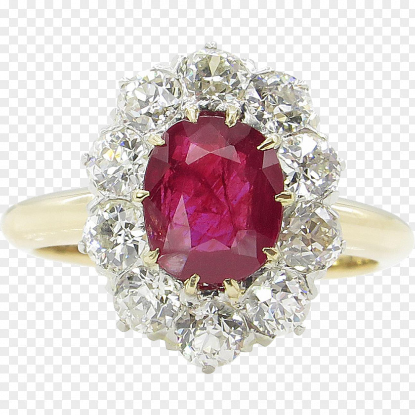 Ruby Wedding Ring Engagement Jewellery PNG