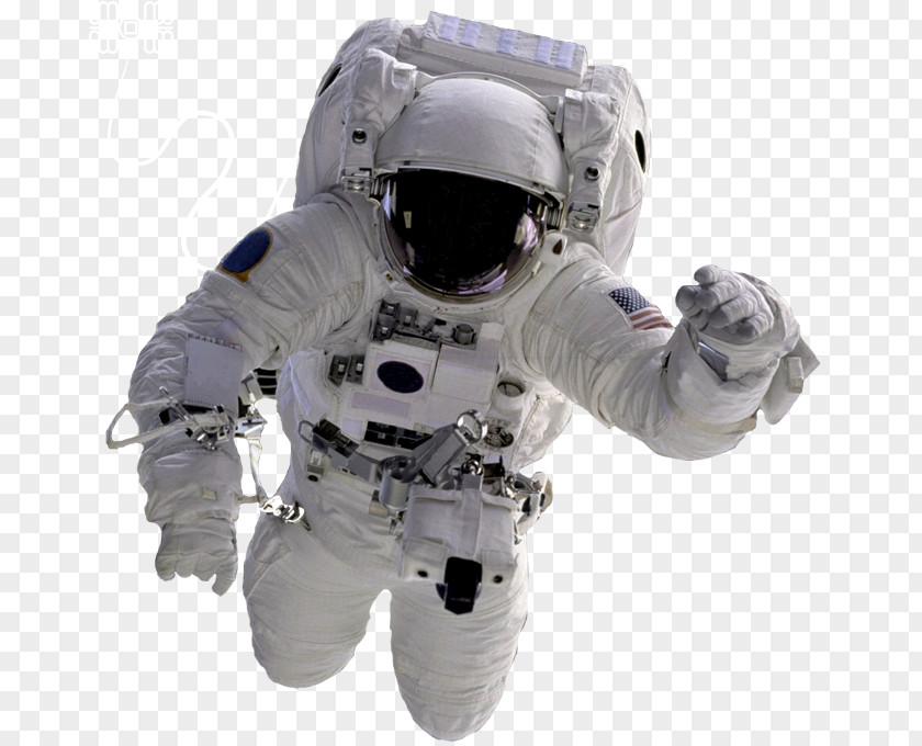 Astronaut Outer Space Cardboard Sticker Exploration PNG