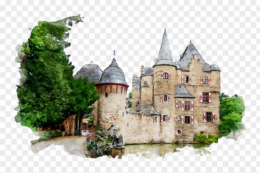 Castle Medieval Architecture Château Middle Ages PNG