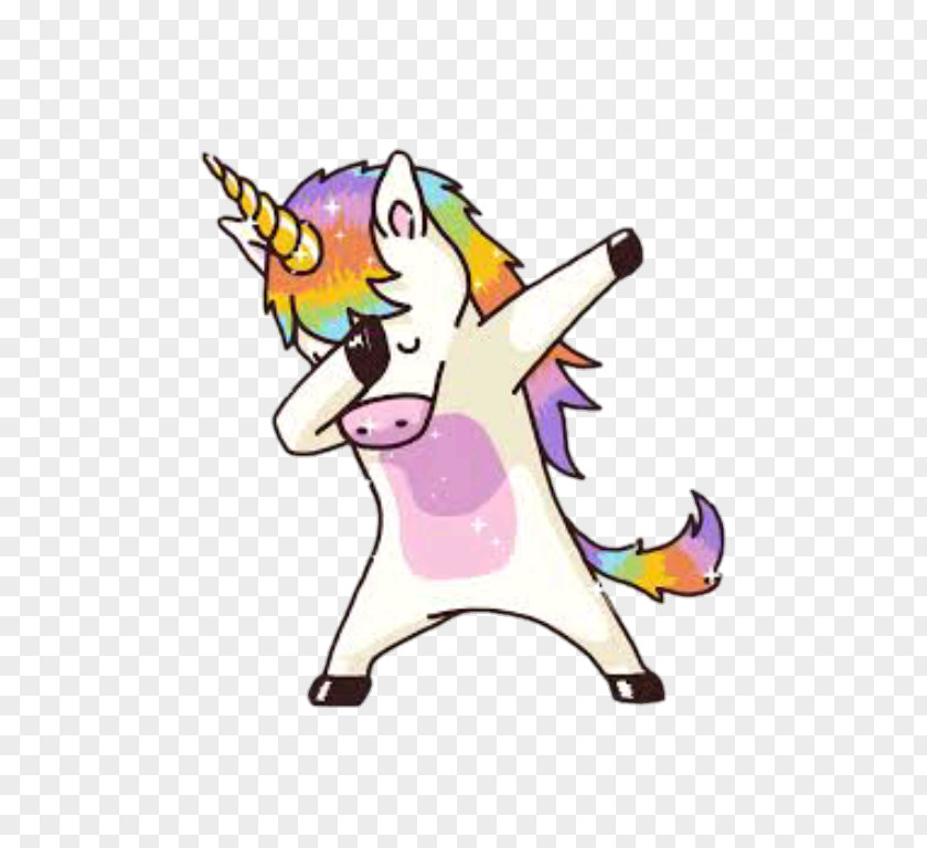 Cute Unicorn Winged Drawing T-shirt PNG