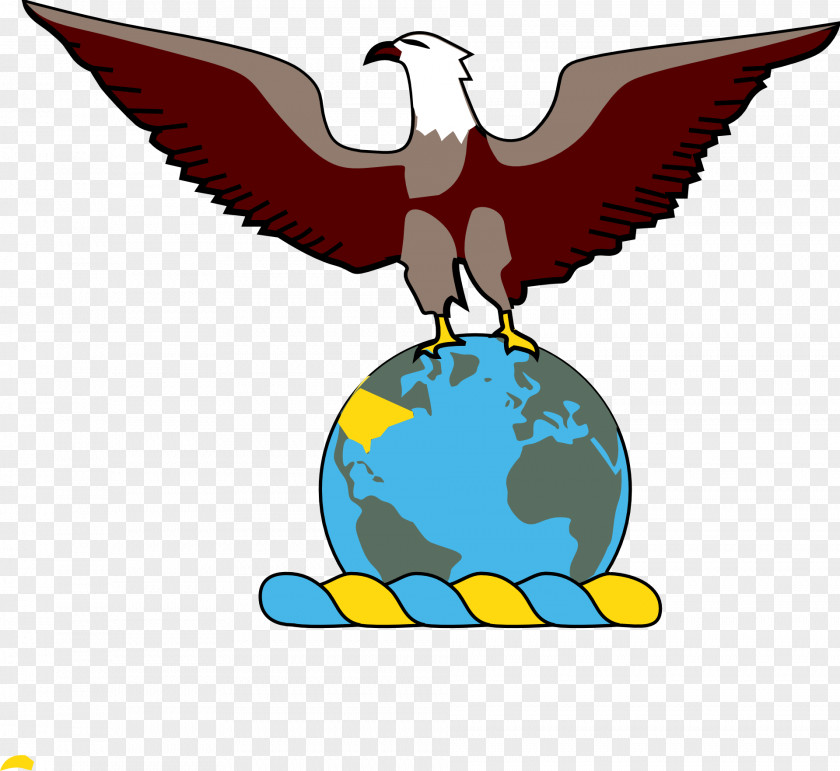 Flock Of Birds Eagle, Globe, And Anchor Clip Art PNG