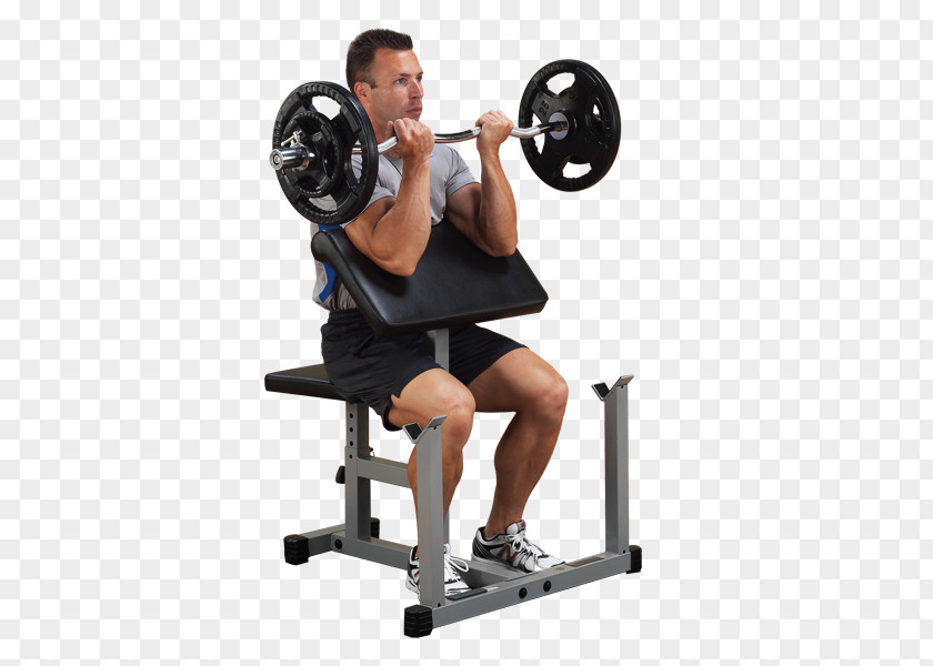 Preacher Curls Body Solid Curl Bench Biceps Weight Training Exercise PNG