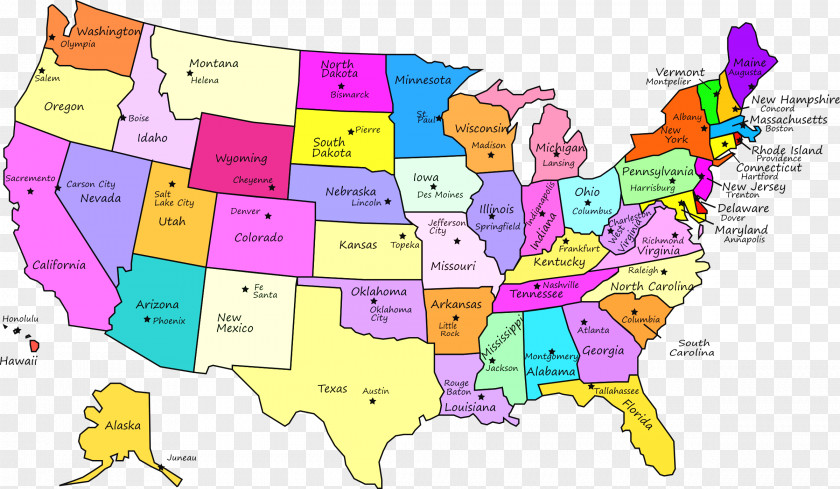 United States U.S. State World Map Blank PNG