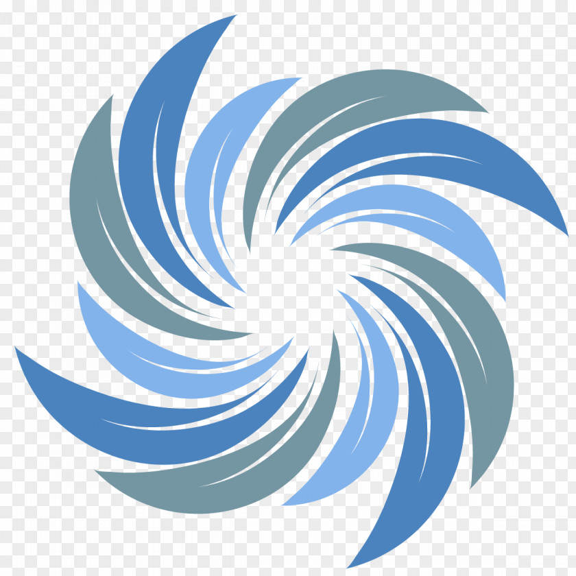 Water Swirl Spiral Logo Wave Vector PNG