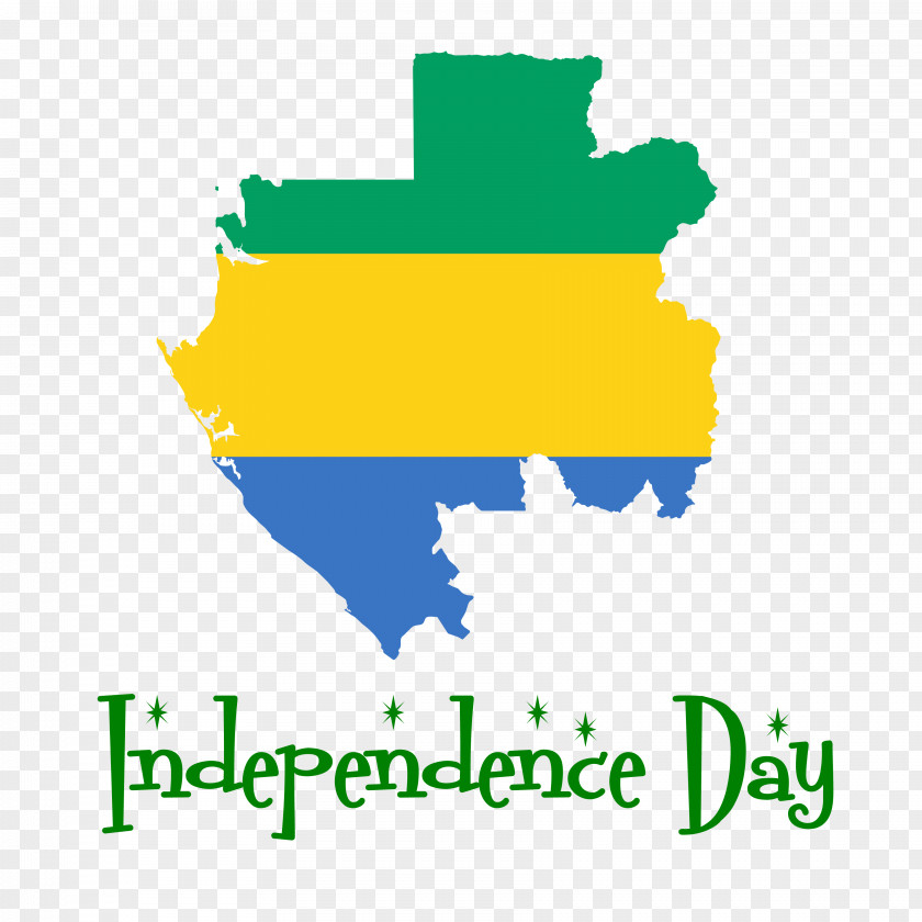 Independence Day Gabon. PNG