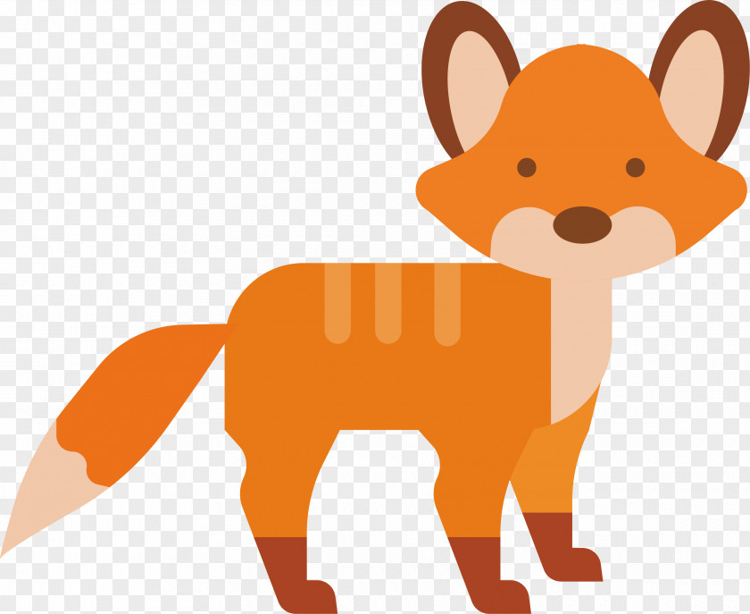 Lovely Little Fox In Autumn Red Clip Art PNG