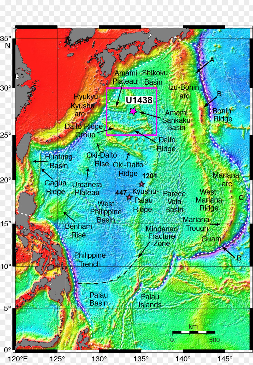 Mariana Trench Izu-Bonin-Mariana Arc Oceanic Subduction PNG