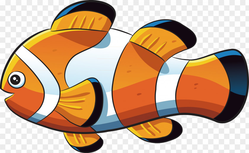 Sea Animal Gold Design Drawing Clownfish Cartoon PNG