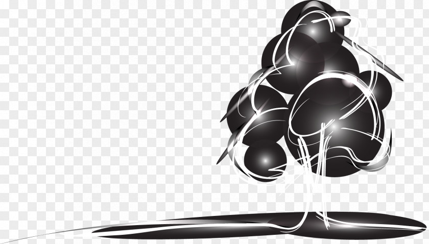 Silver Tree Line Wallpaper PNG