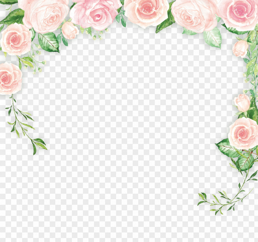 Small Fresh Flowers Background Material Border Clip Art PNG