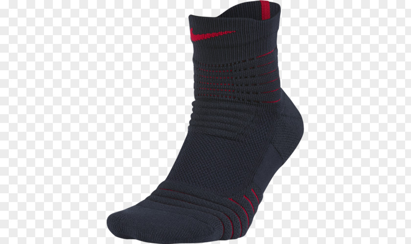 Street Basketball Sock Shoe Black M PNG