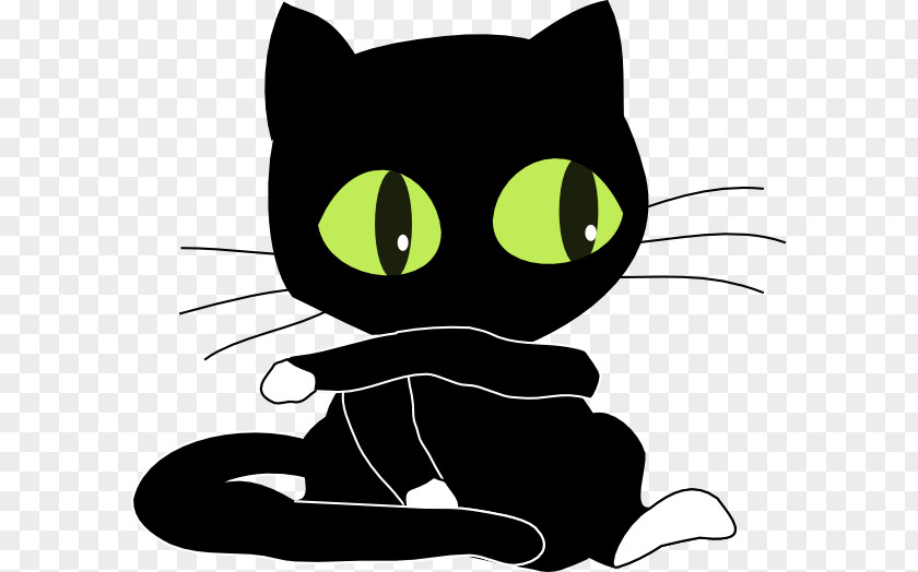 Cute Halloween Cat Felix The Kitten Black Clip Art PNG