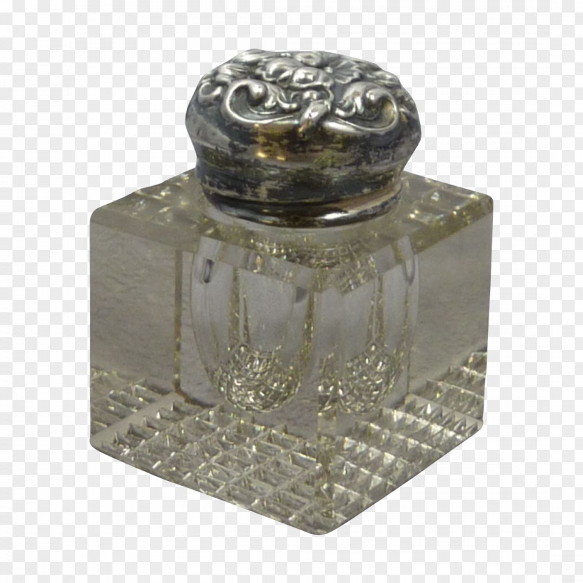Glass Jar Silver Bottle Perfume PNG
