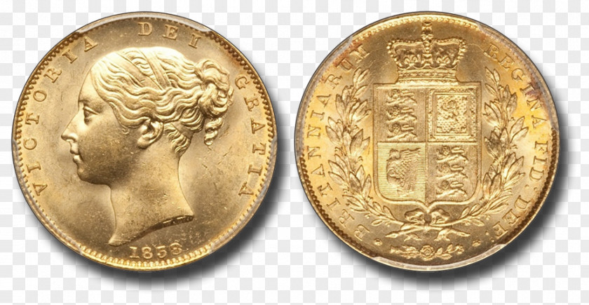 Gold Peruvian Sol Coin PNG