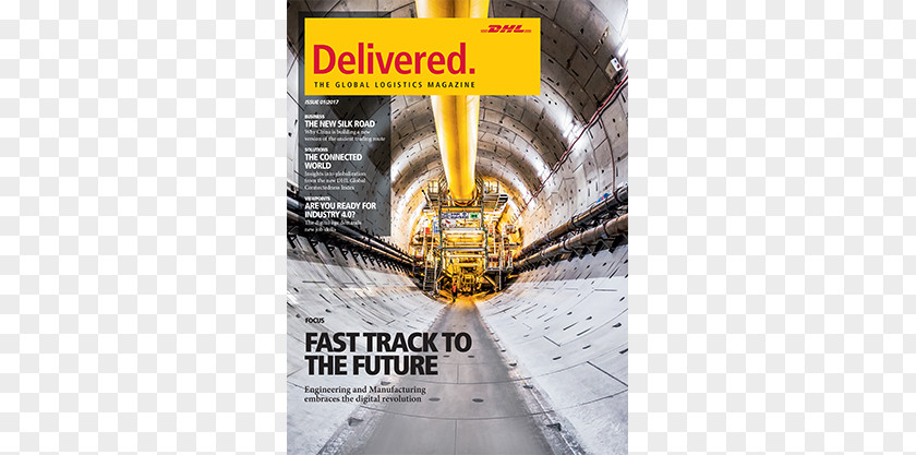 Magazine Advertisement DHL EXPRESS Logistics Advertising Customer Cargo PNG