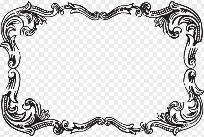 Picture Frames Black And White Ornament Photography PNG