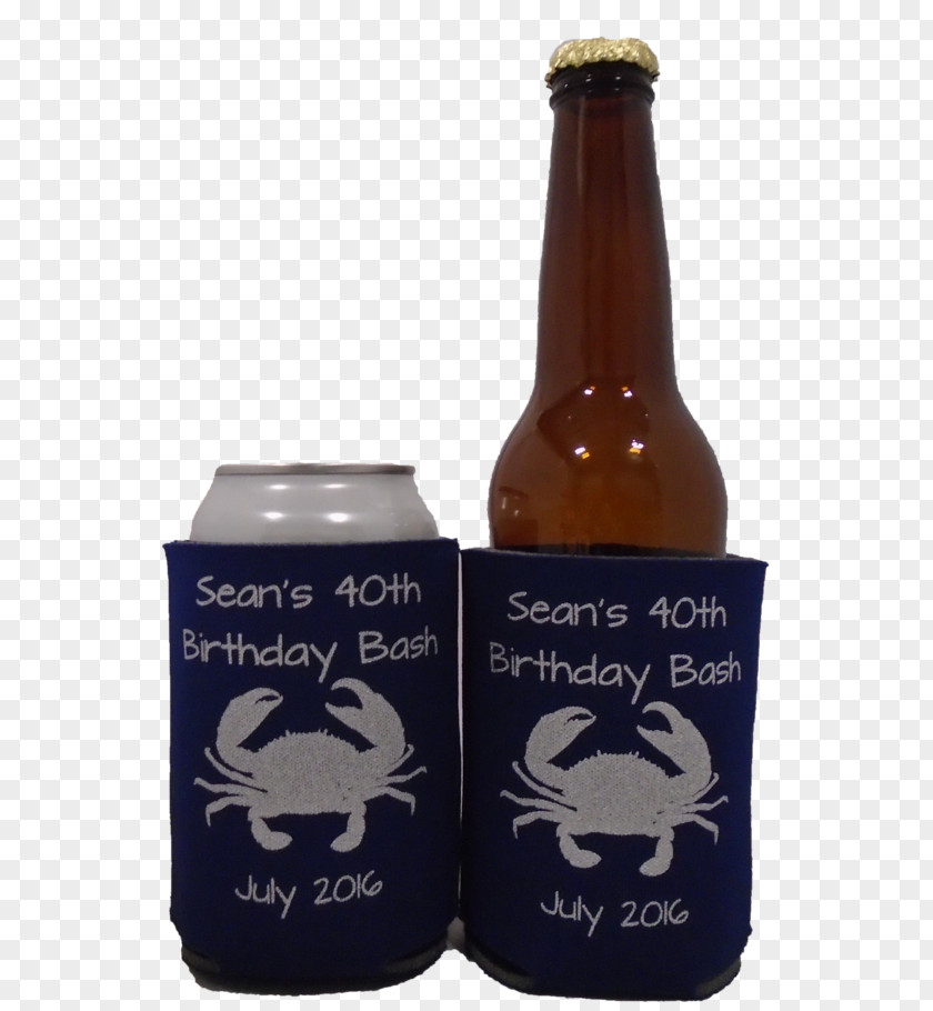 40th Birthday Koozie Beer Party Cooler PNG