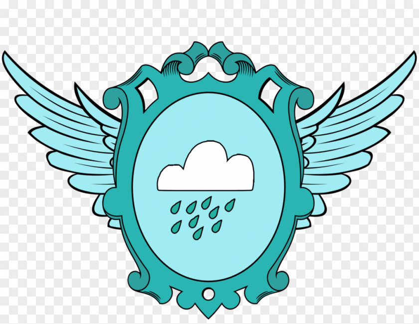 April Showers Character Teal Clip Art PNG