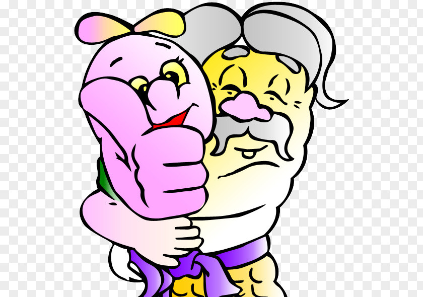Grandfather Holding A Child Clip Art PNG