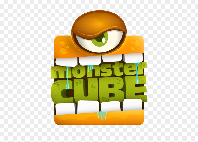Falling Fred Logo Monster Cube Bejeweled Graphic Design PNG