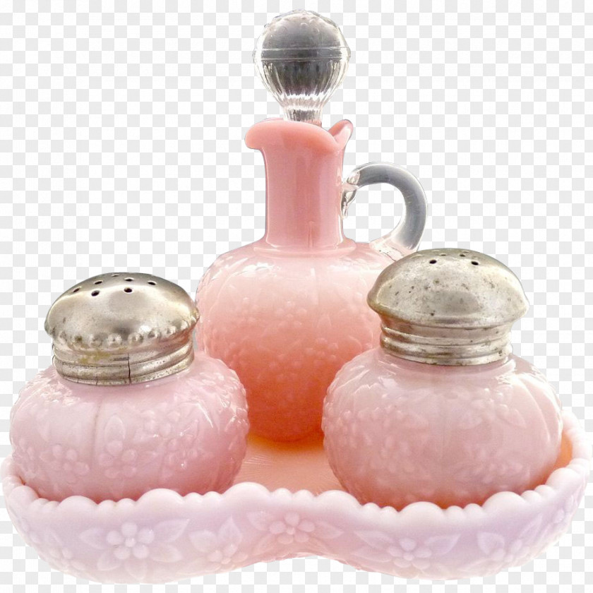 Pink Fenton Perfume Bottles Depression Glass Bowl Tableware Milk PNG