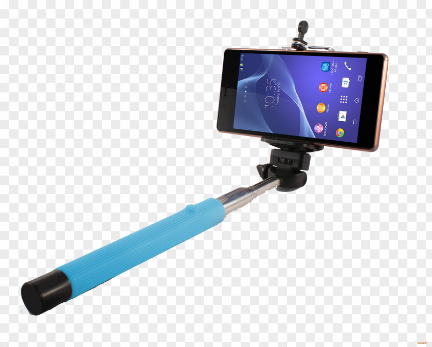 Selfie Battery Charger Monopod Stick Mobile Phones PNG
