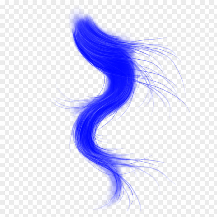 Blue Curly Hair Capelli PNG