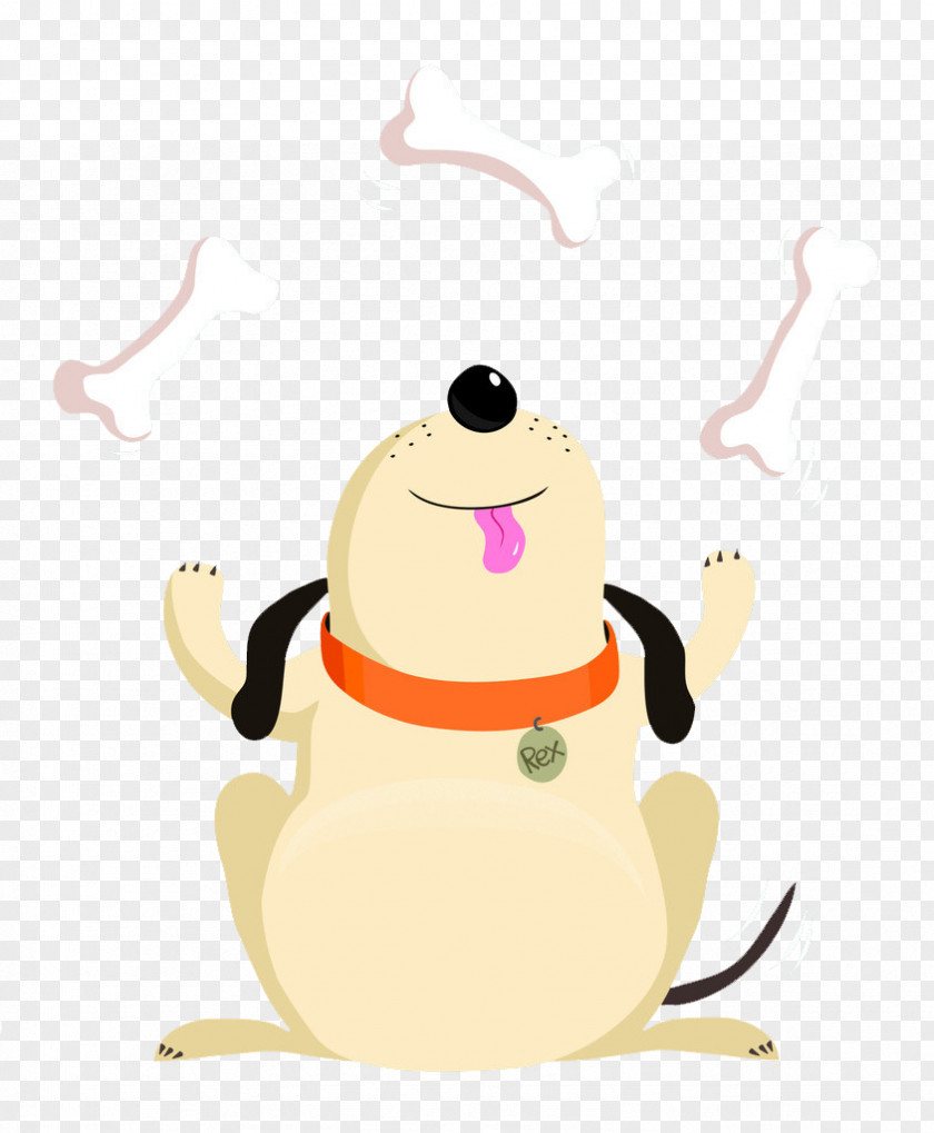 Cartoon Dog Illustration Picture Material,puppy,bone Puppy PNG