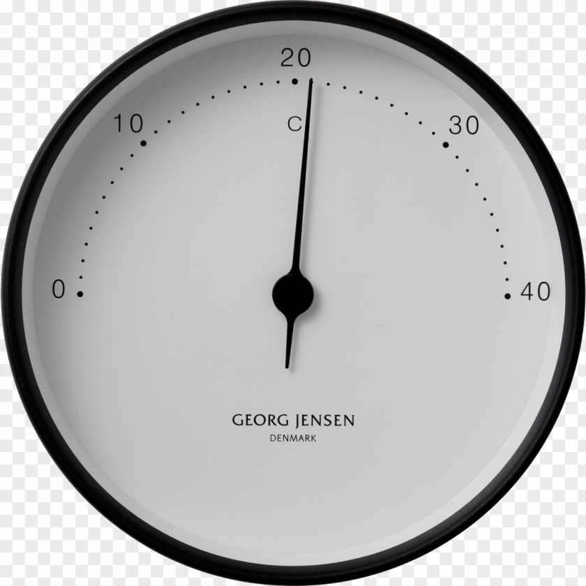 Clock Hygrometer Thermometer Georg Jensen A/S Barometer PNG