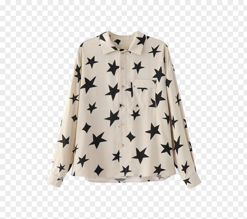 T-shirt Blouse Long-sleeved Button PNG