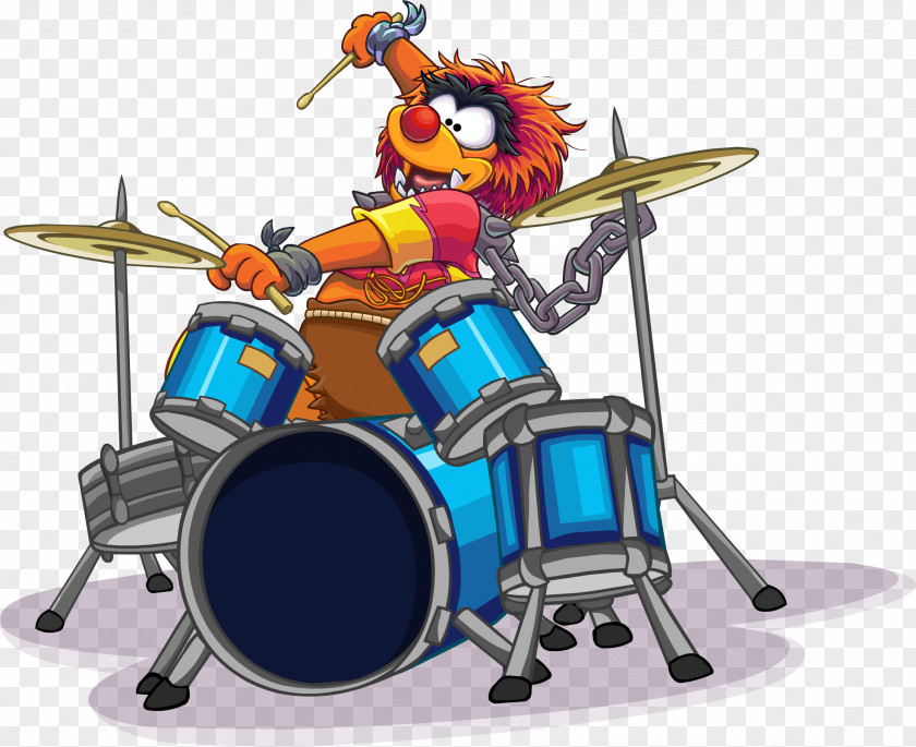 Drum Club Penguin Animal Gonzo Kermit The Frog Drums PNG