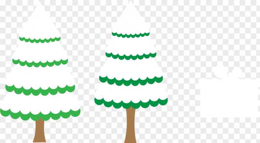 Vector Snow Christmas Tree And Gifts Gift PNG