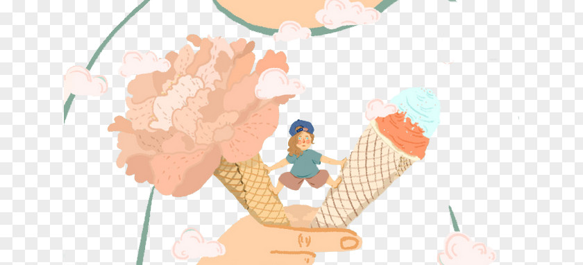 Ice Cream Illustration Pop PNG