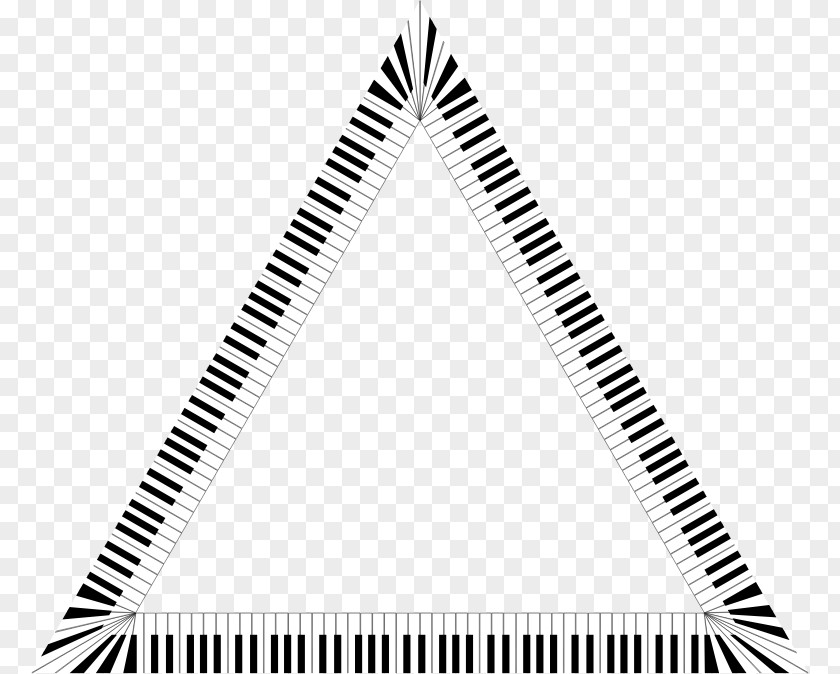 Musical Triangle Note Piano Keyboard PNG