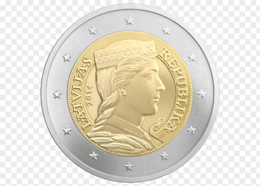 200 Euro Latvian Coins 1 Coin PNG