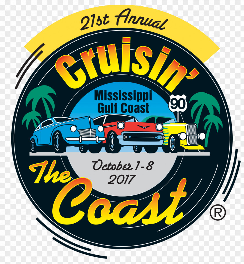 Biloxi Mississippi Gulf Coast Logo T-shirt Car PNG