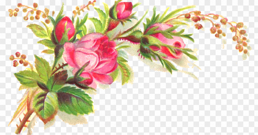 Corner Floral Design Flower Bouquet Clip Art PNG
