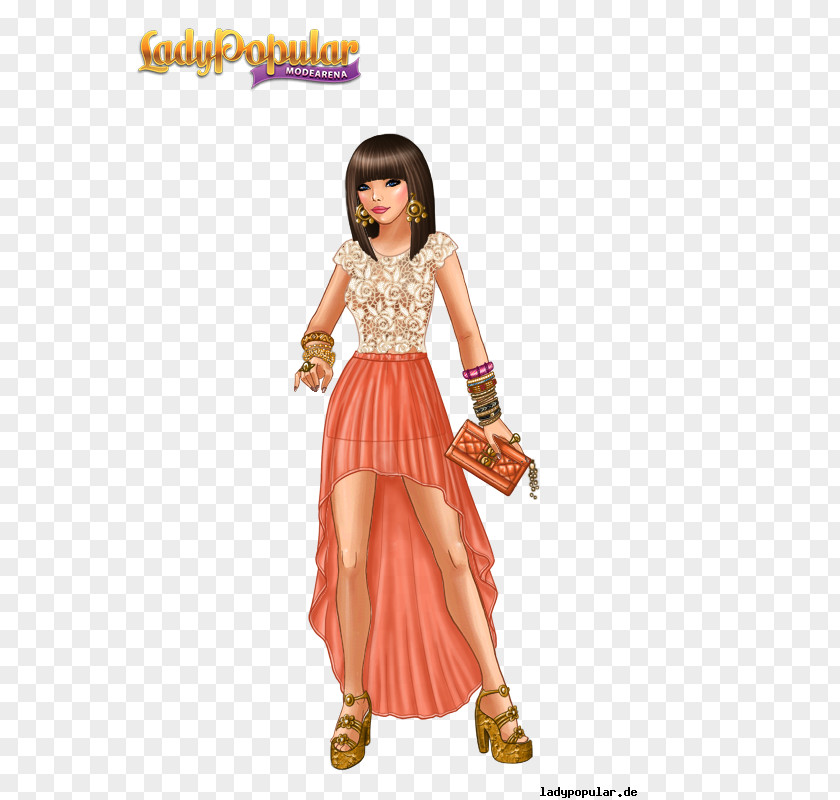 Fashion Beauty Lady Popular Model Game Costume PNG