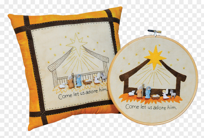 Oh Come Let Us Adore Him Product Embroidery Pattern Material Christmas Day PNG