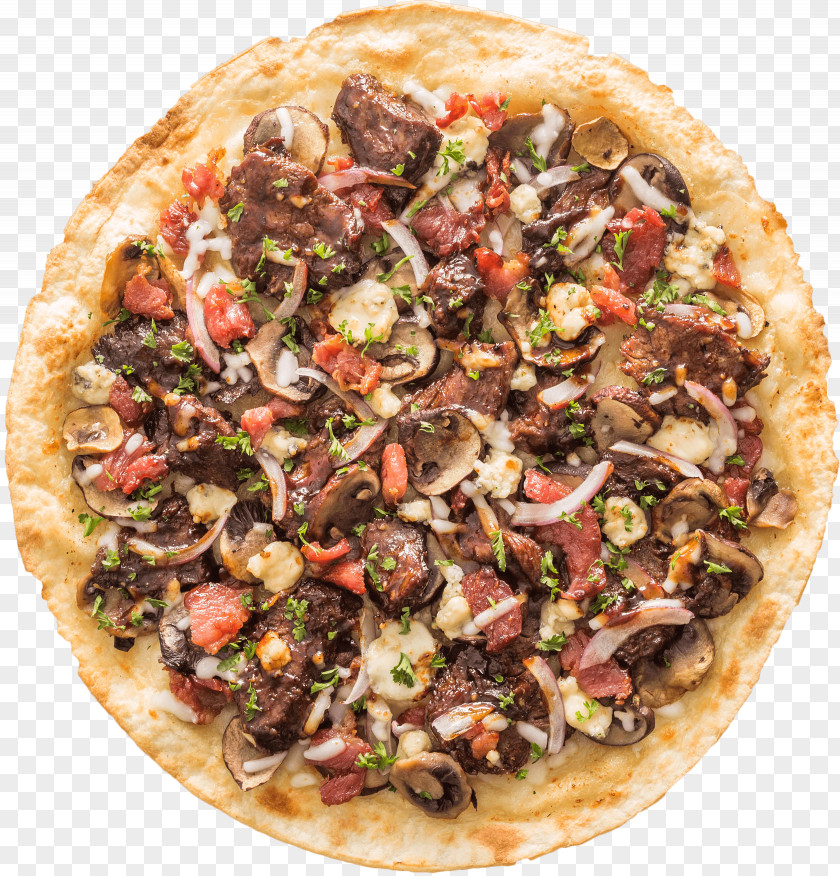 Pizza Bacon Ham Edible Mushroom Pepperoni PNG