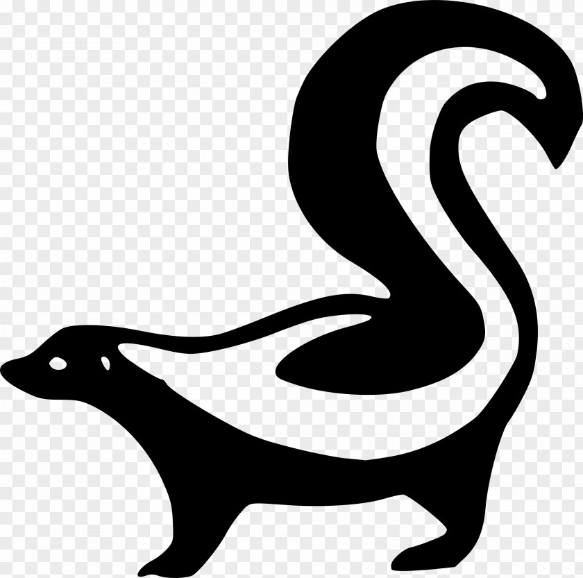 Silhouette Skunk Clip Art PNG