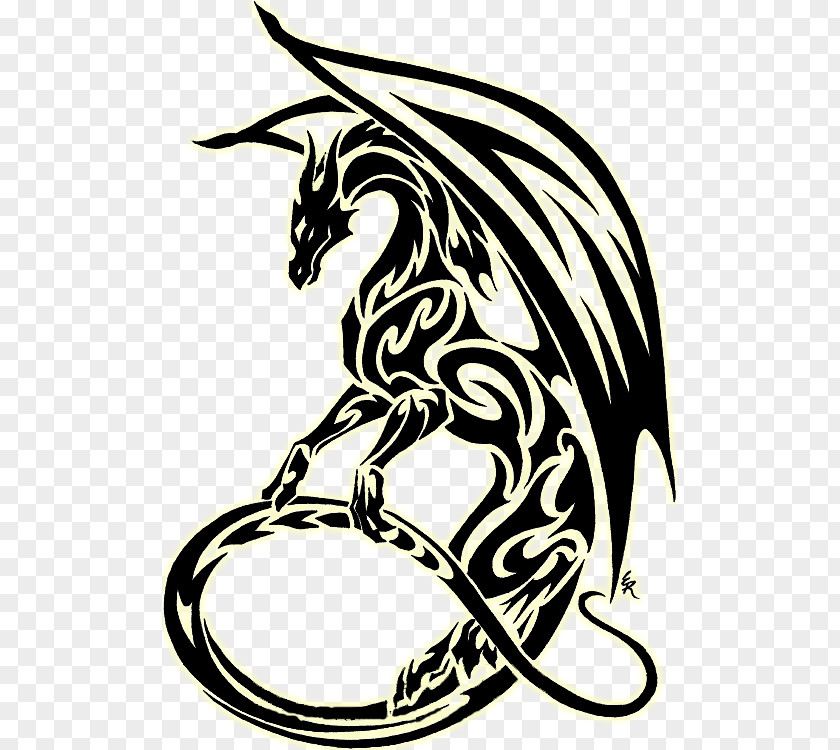 Chinese Dragon Tribe White PNG dragon , chest tattoo clipart PNG